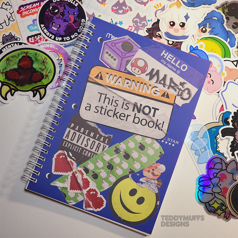 Sticker Bombing Notebook Sticker Bomb Sticker Book - Teddymuffs