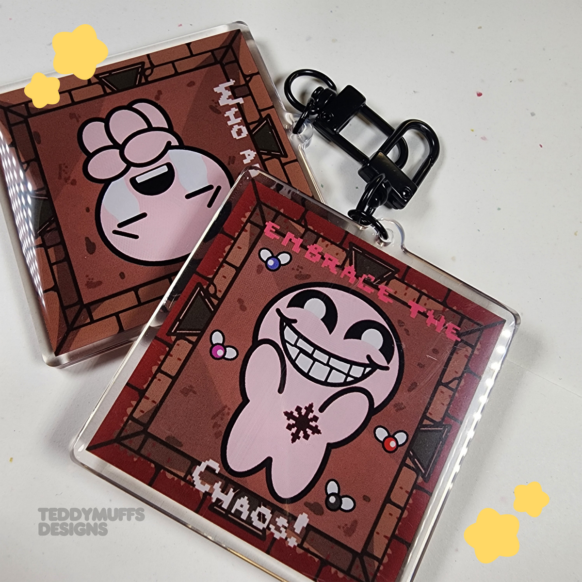 Chaos Isaac (Binding of Isaac) Keychain