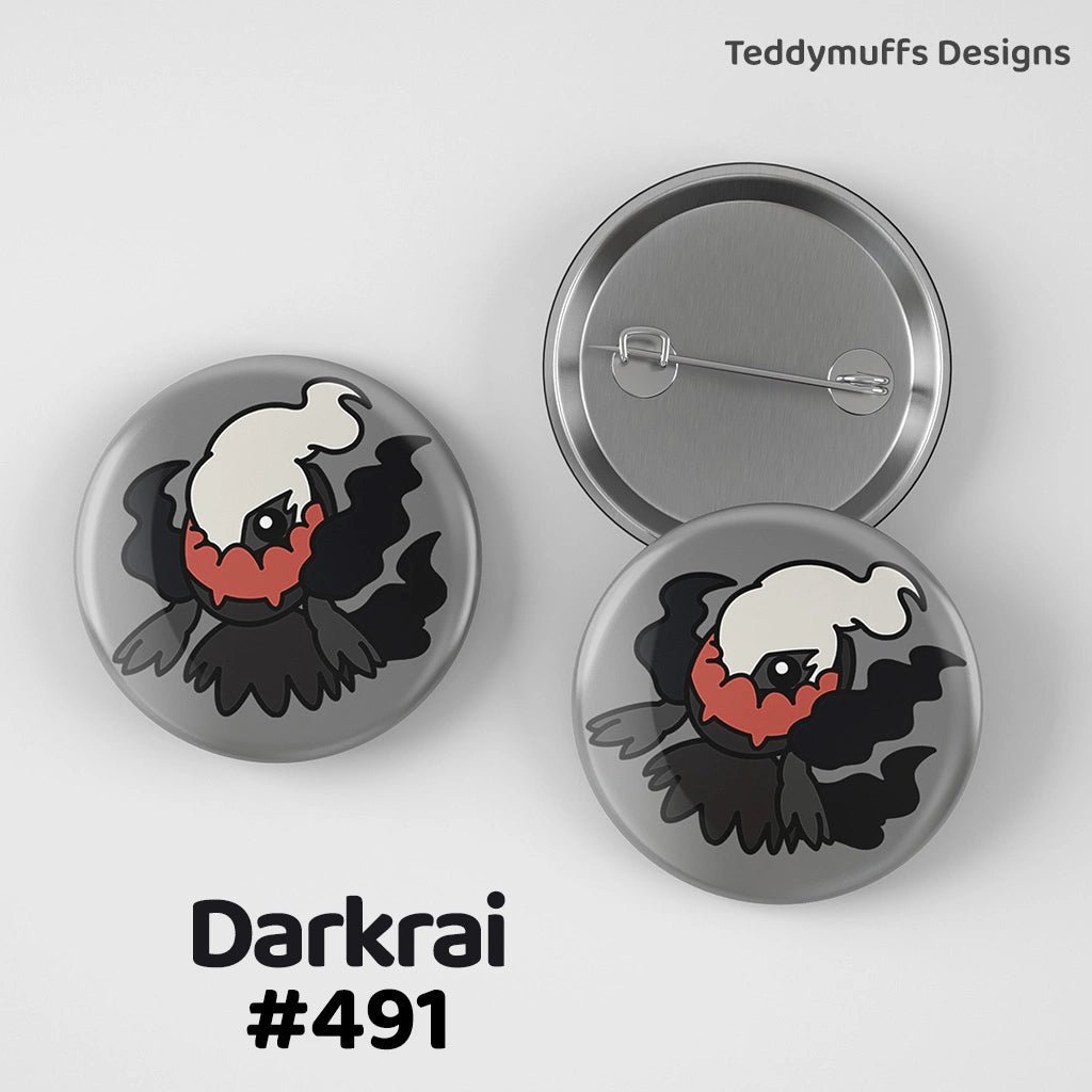 Darkrai Button Pin