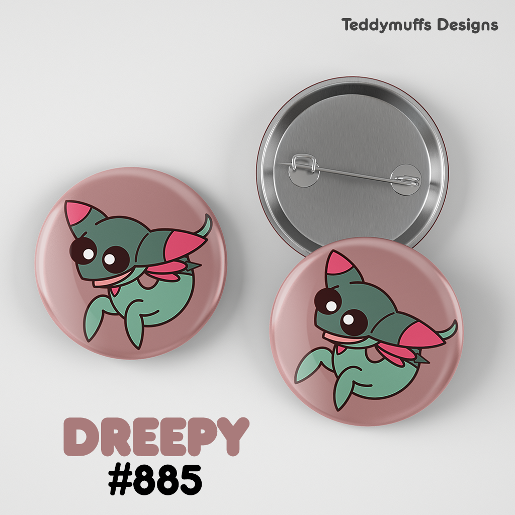 Dreepy Button Pin