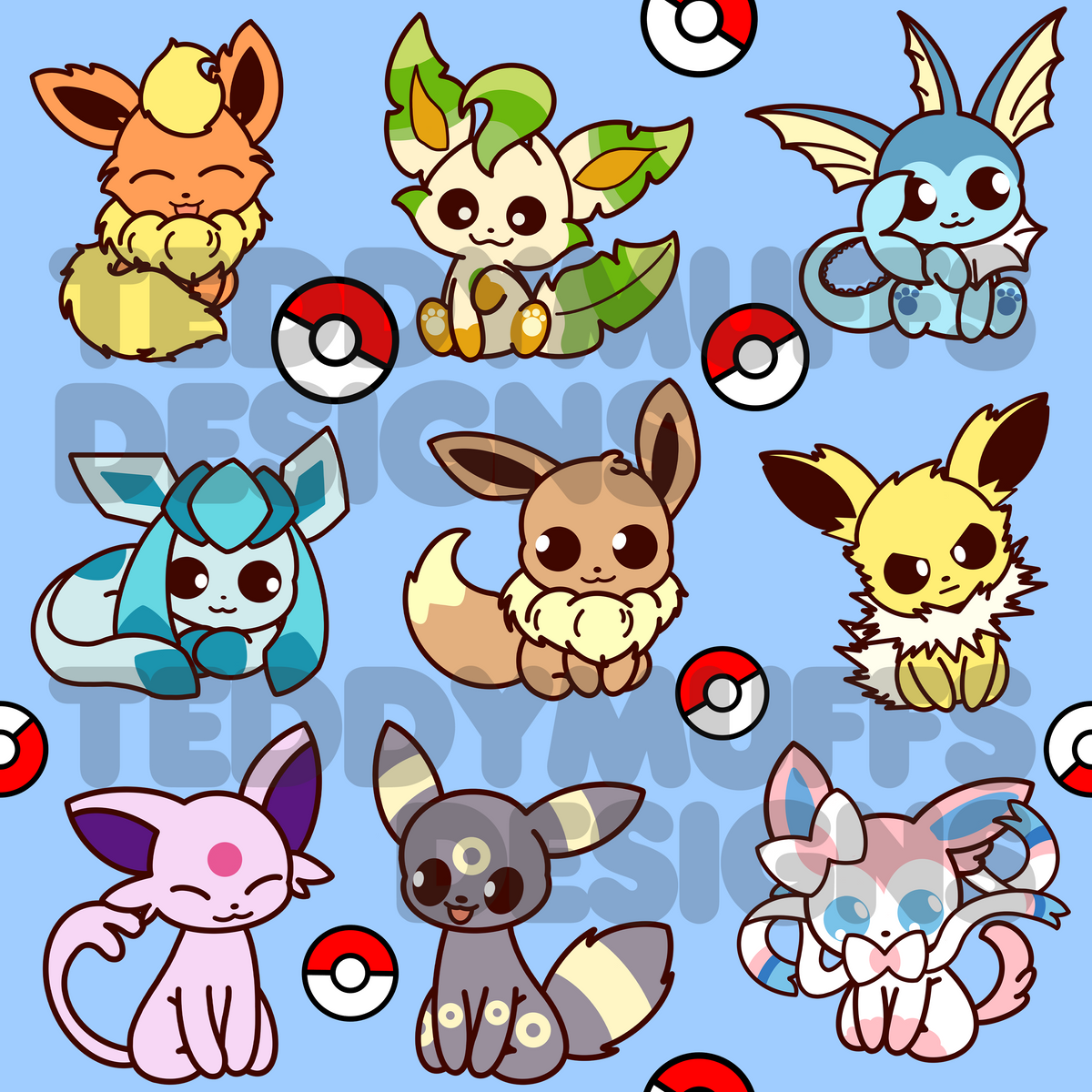 Eeveelutions Scrunchies | Pokemon