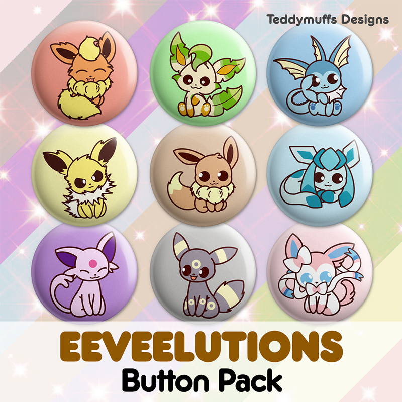 Espeon Button Pin