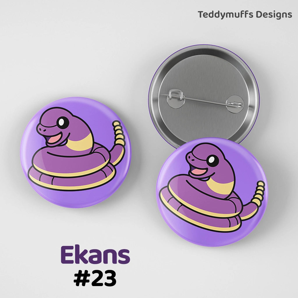 Ekans Button Pin