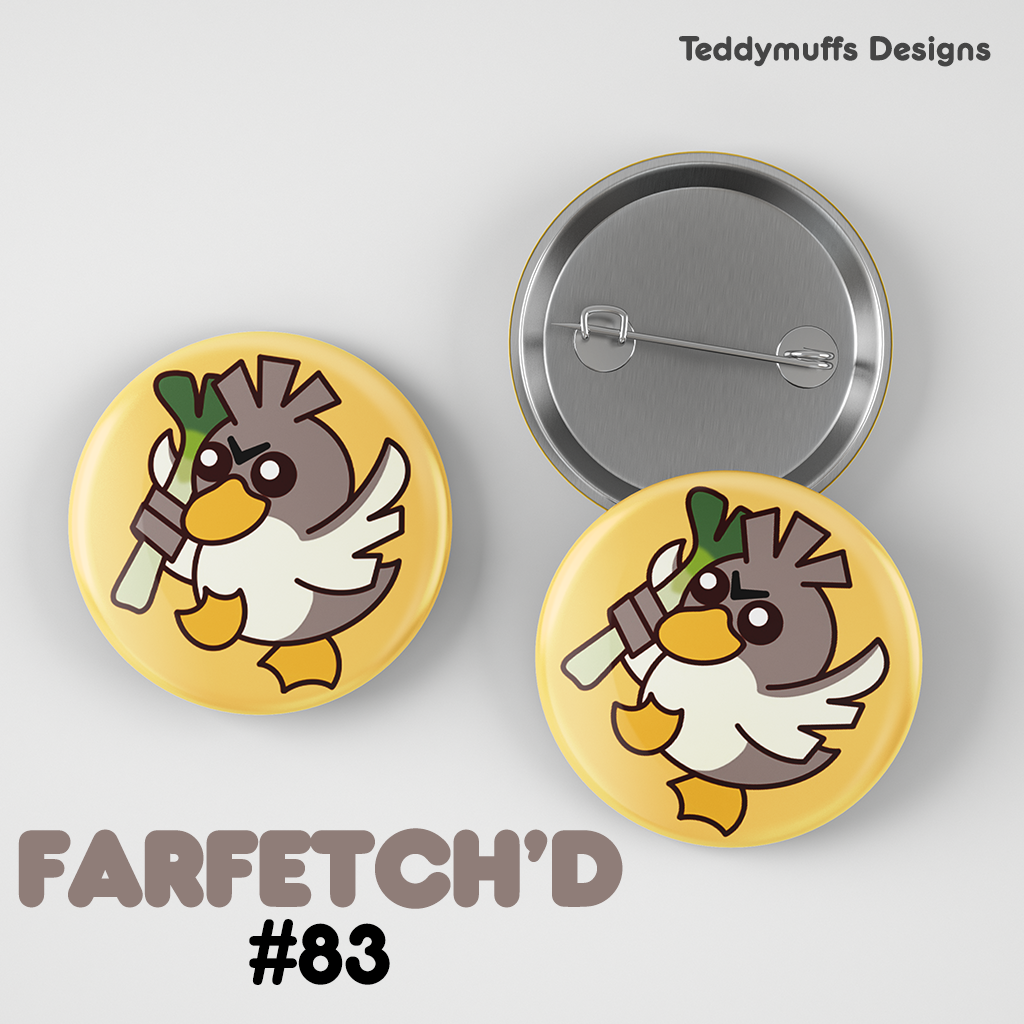 Farfetch&#39;d Button Pin