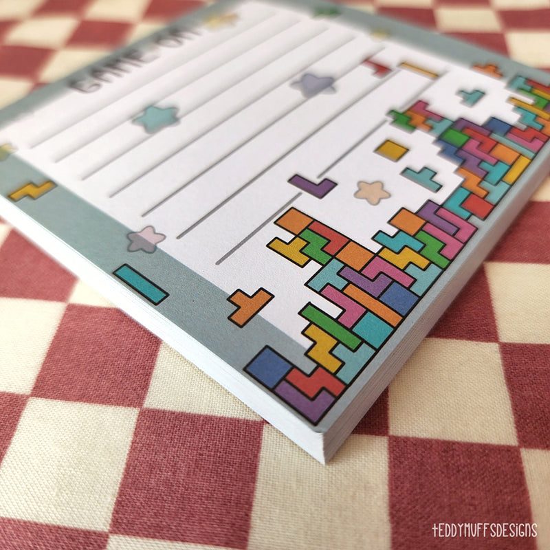 &quot;Game On&quot; Tetris Notepad