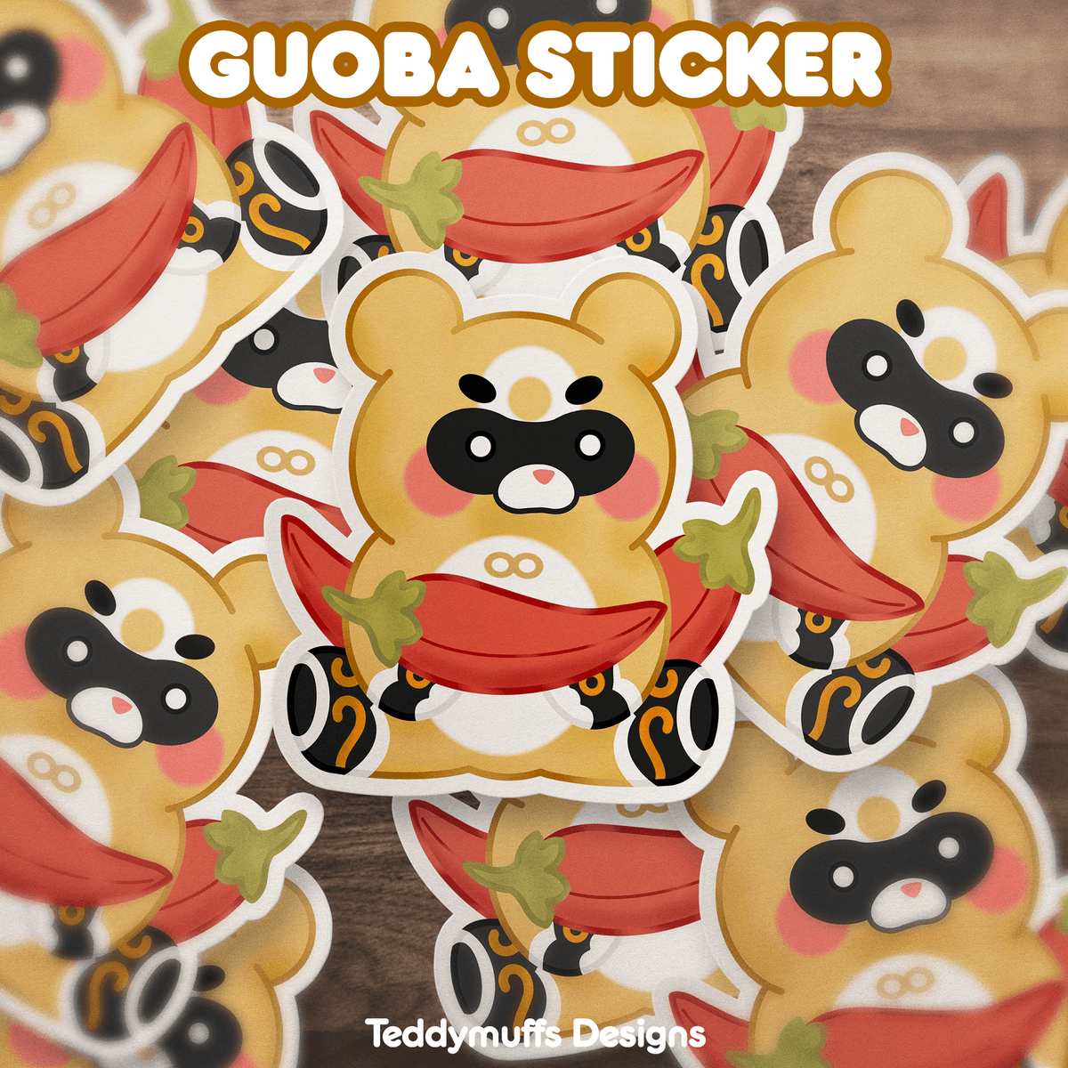 Guoba Sticker - Teddymuffs Designs
