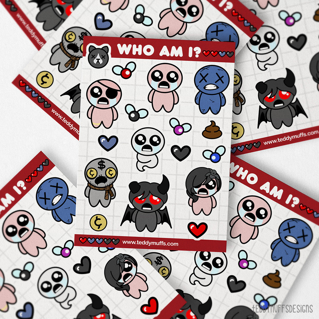 Binding of Isaac Sticker Sheet