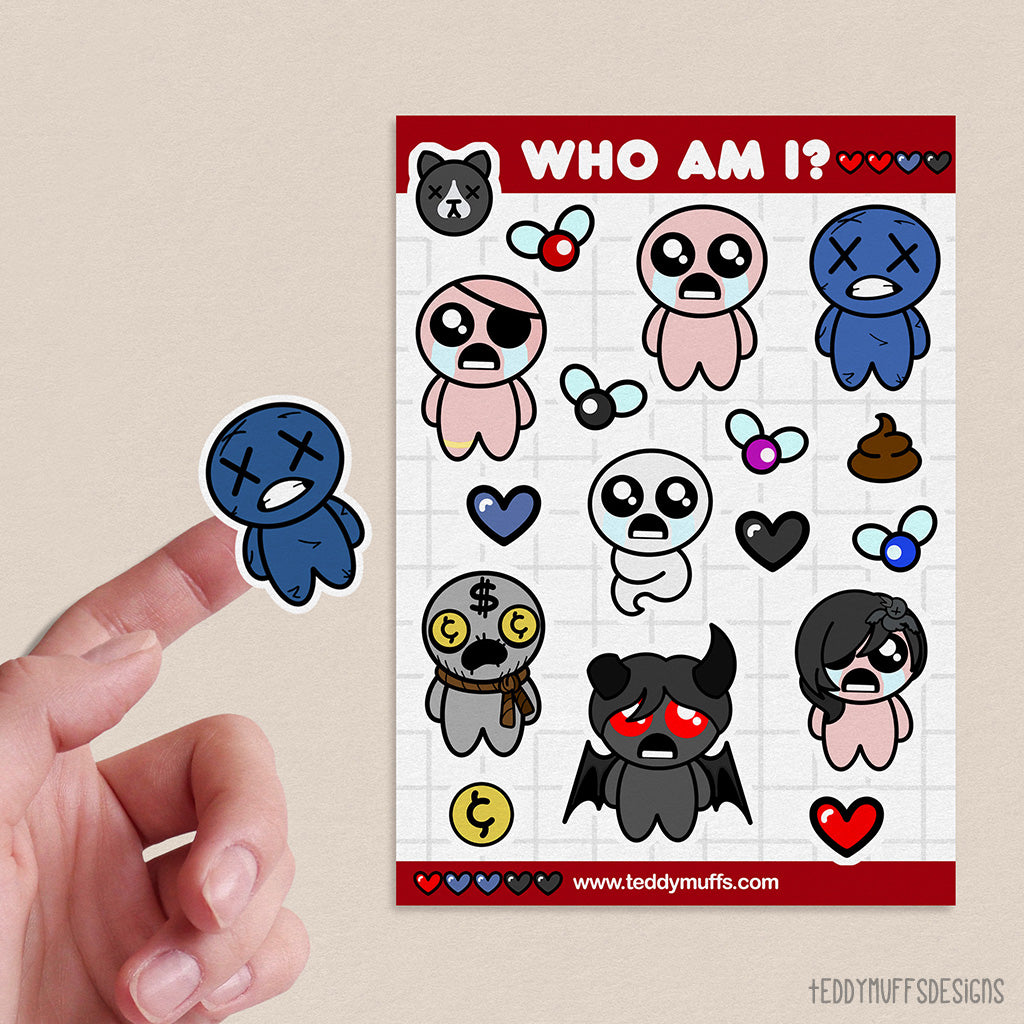 Binding of Isaac Sticker Sheet