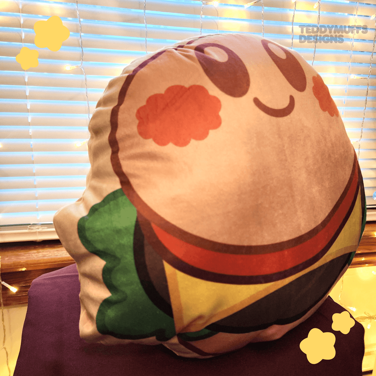 Kirby Burger Pillow