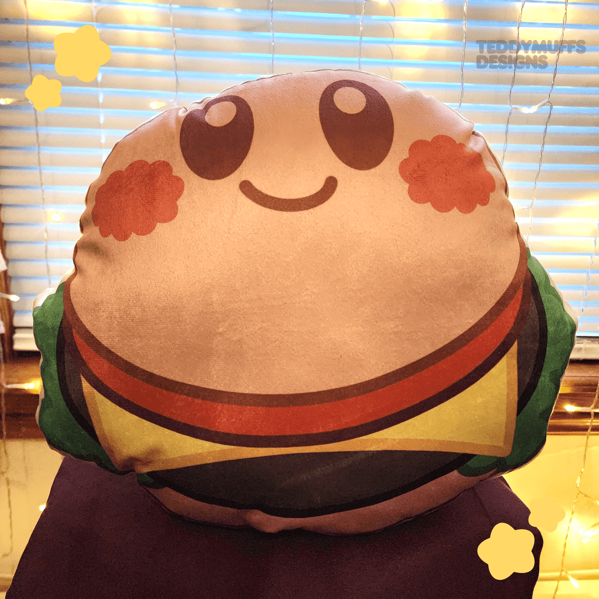 Kirby Burger Pillow