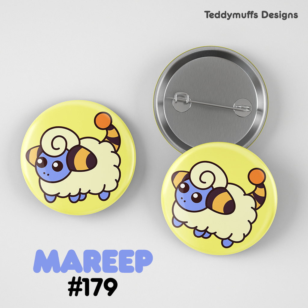 Mareep Button Pin