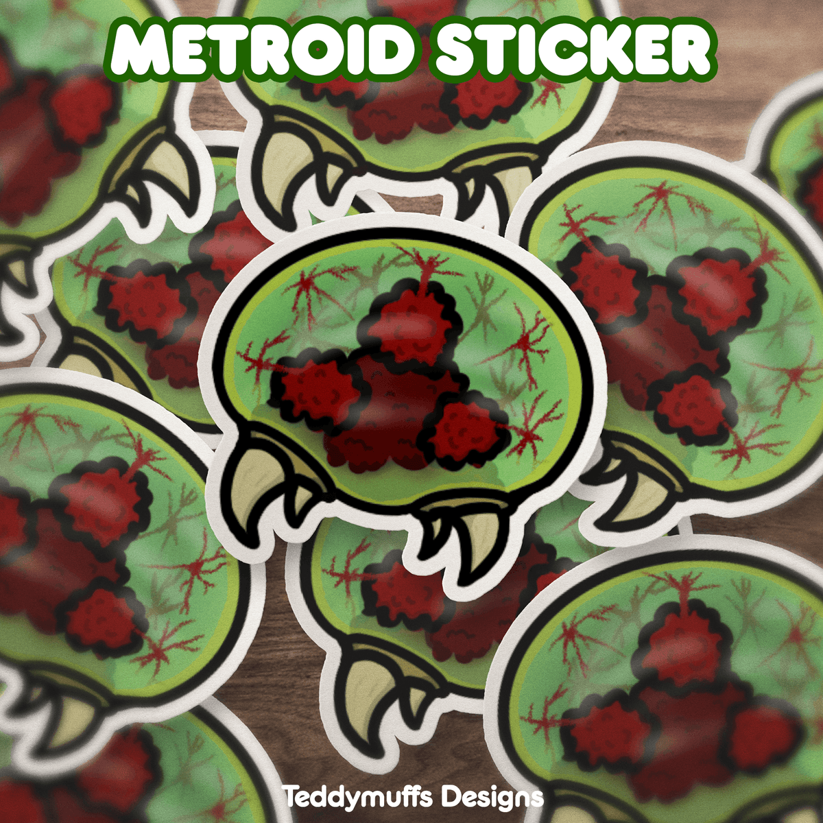 Metroid Sticker - Teddymuffs Designs