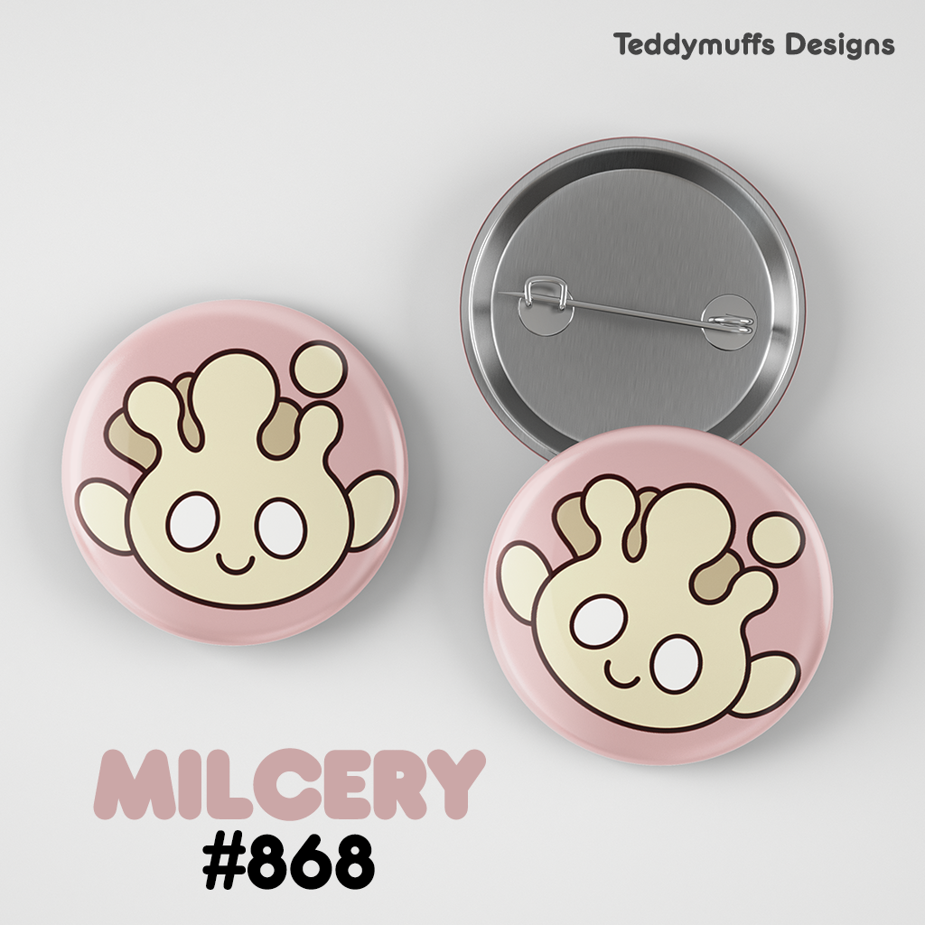 Milcery Button Pin