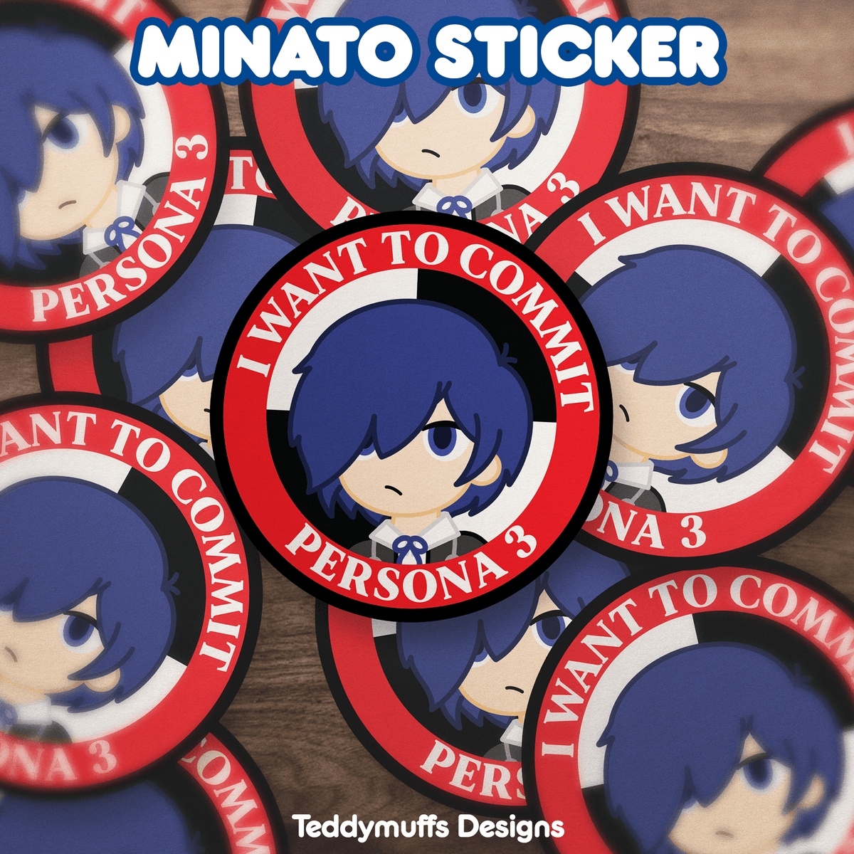Minato (Commit P3) Sticker - Teddymuffs Designs