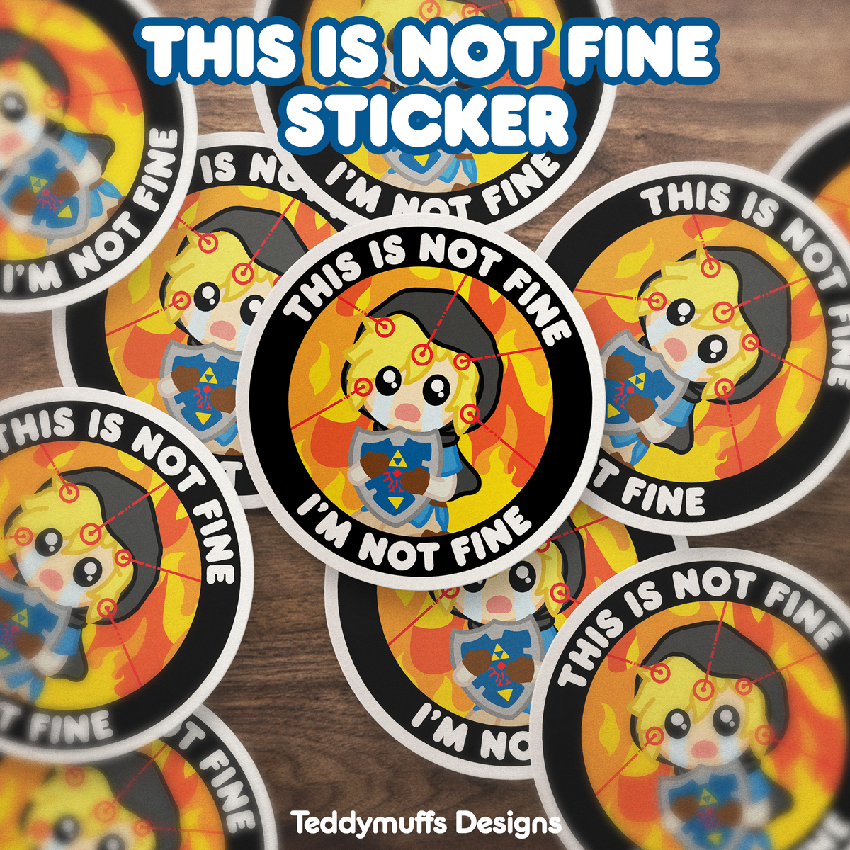 Link &quot;This is NOT Fine&quot; Sticker