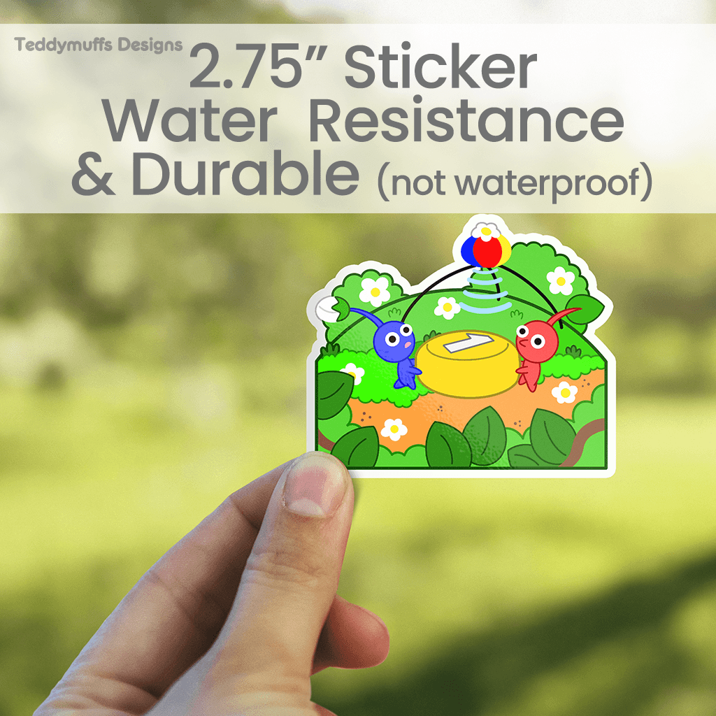 Pikmin Sticker - Teddymuffs Designs