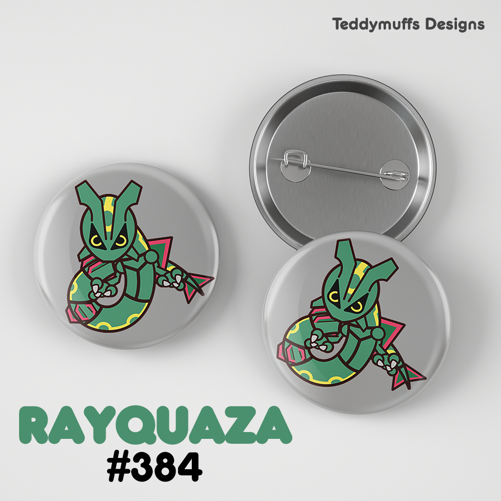 Rayquaza Button Pin