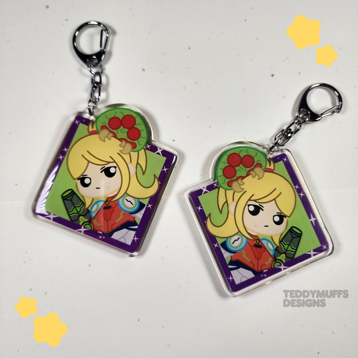 Samus Metroid Keychain