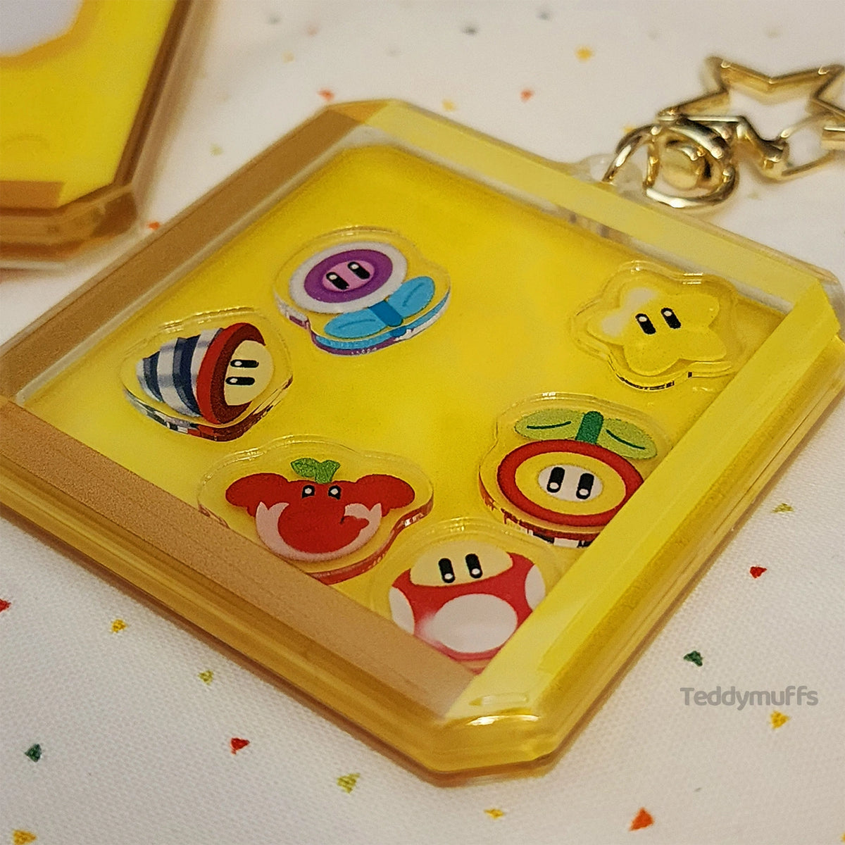 Mario ? Block Shaker Keychain