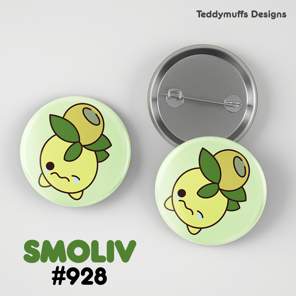 Smoliv Button Pin - Teddymuffs Designs