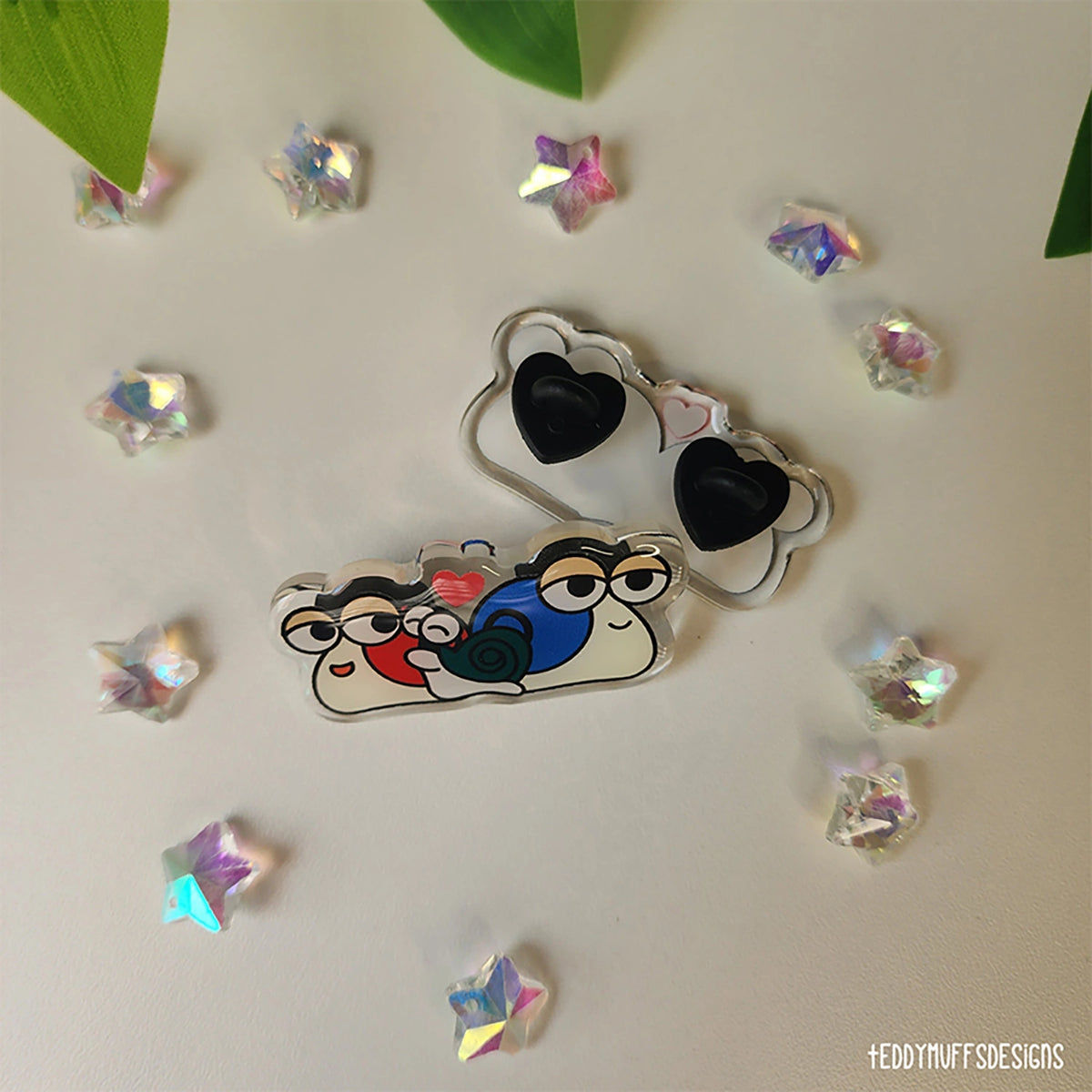 Snail Love Acrylic Pin (MapleStory Inspired)