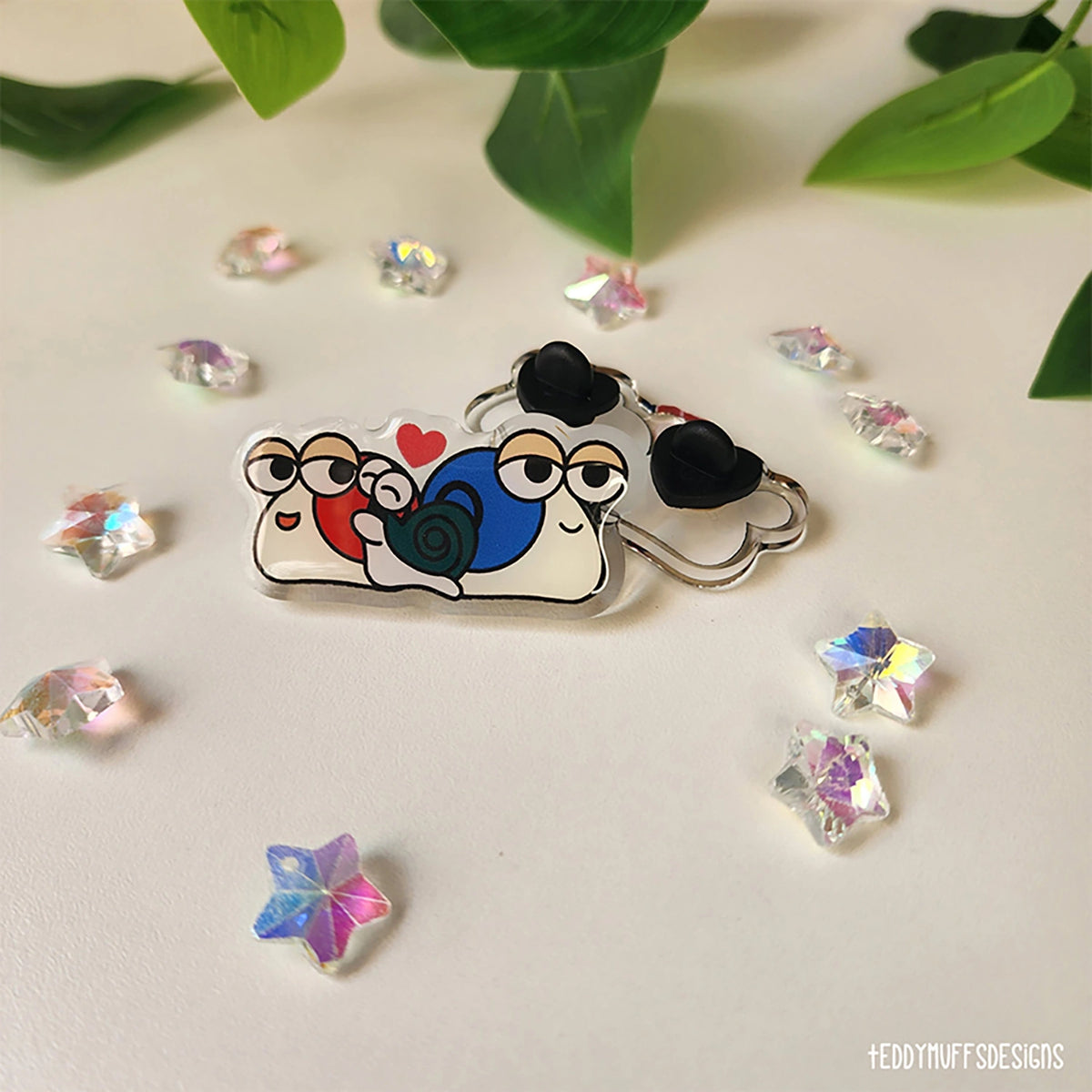 Snail Love Acrylic Pin (MapleStory Inspired)