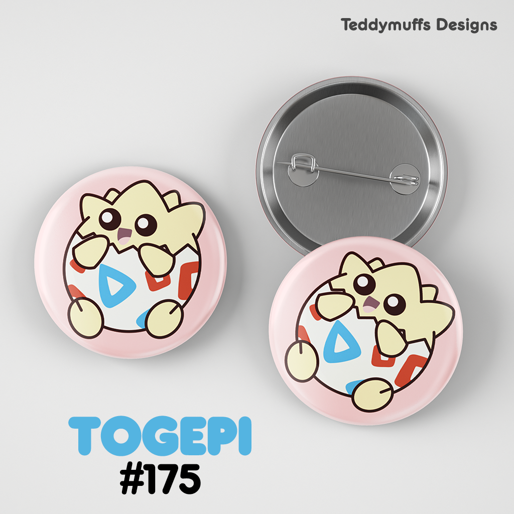 Togepi Button Pin