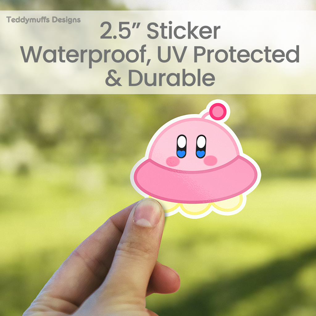 UFO Kirby Sticker