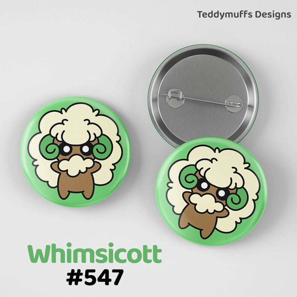 Whimsicott Button Pin