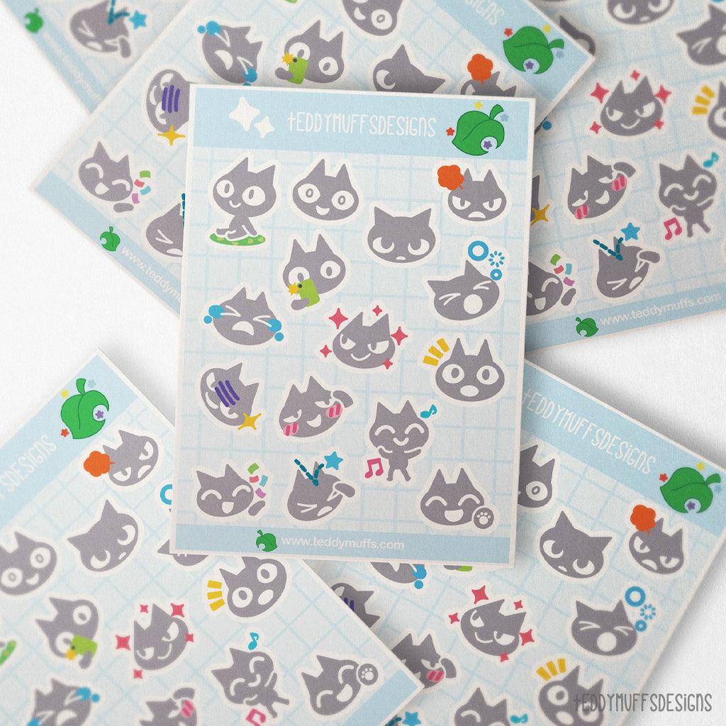 AC Reactions Sticker Sheet - Teddymuffs Designs