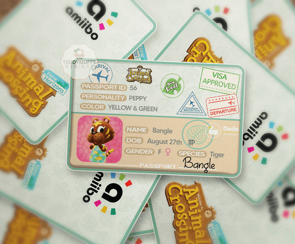Bangle Amiibo Card - Teddymuffs Designs