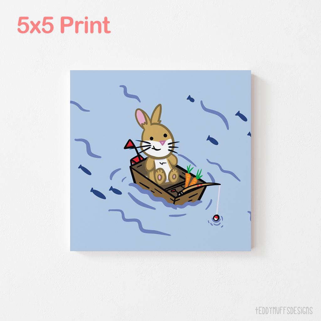Bun in a Boat Print - Teddymuffs Designs