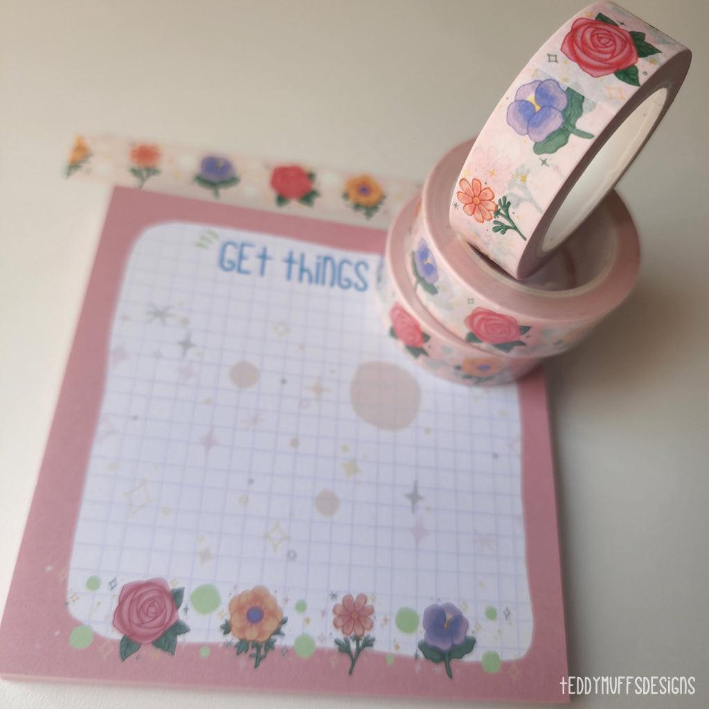 Flower Washi Tape - Teddymuffs Designs