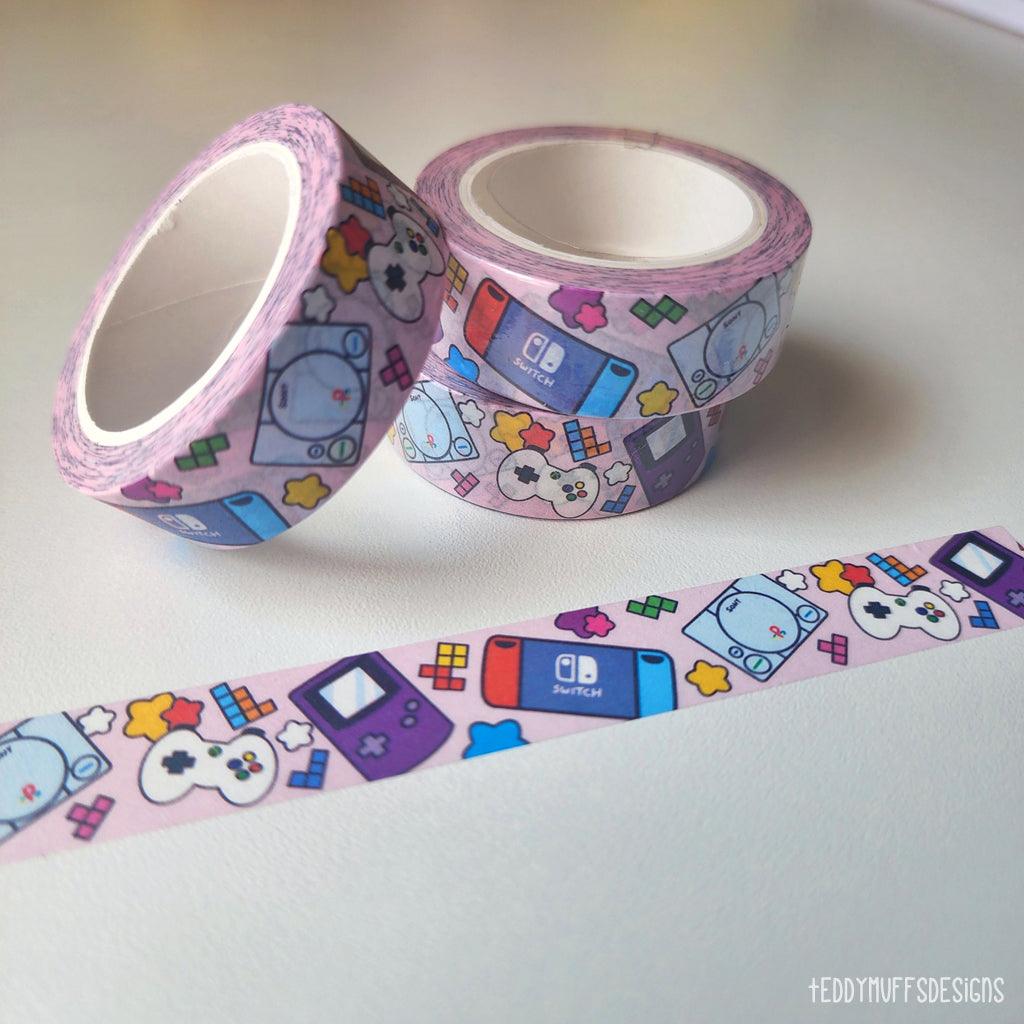 Video Game Washi Tape - Teddymuffs Designs