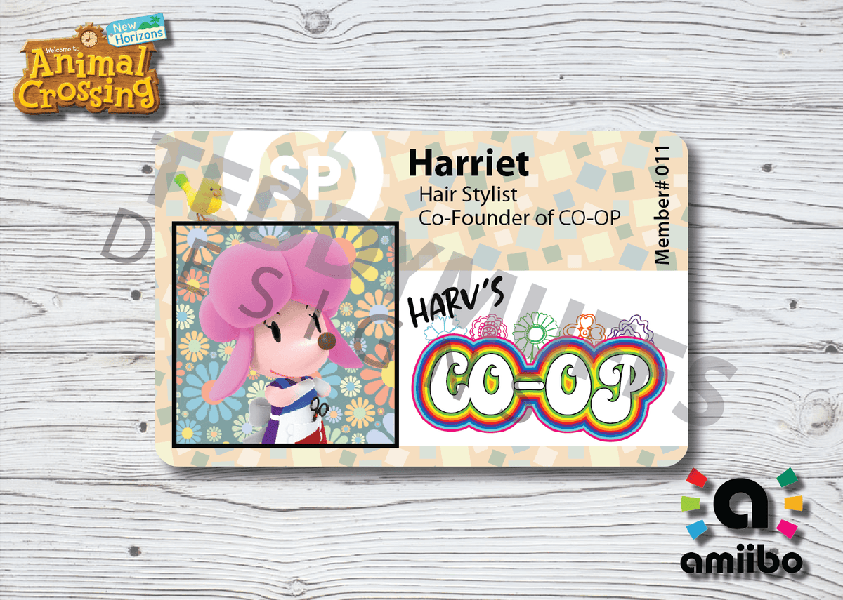 Harriet Amiibo Card - Teddymuffs Designs