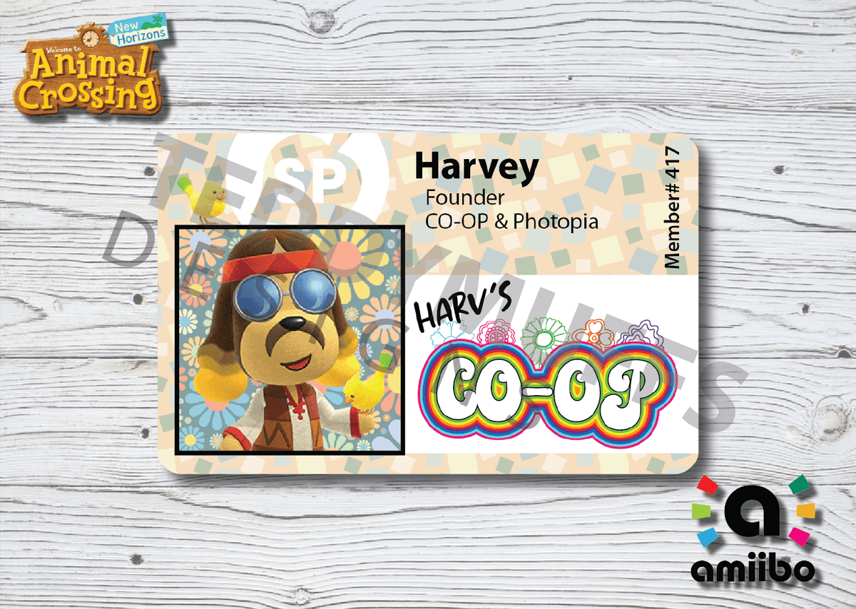 Harvey Amiibo Card - Teddymuffs Designs