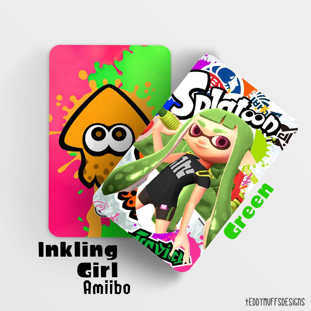 Inkling Girl (Green) Amiibo - Teddymuffs Designs