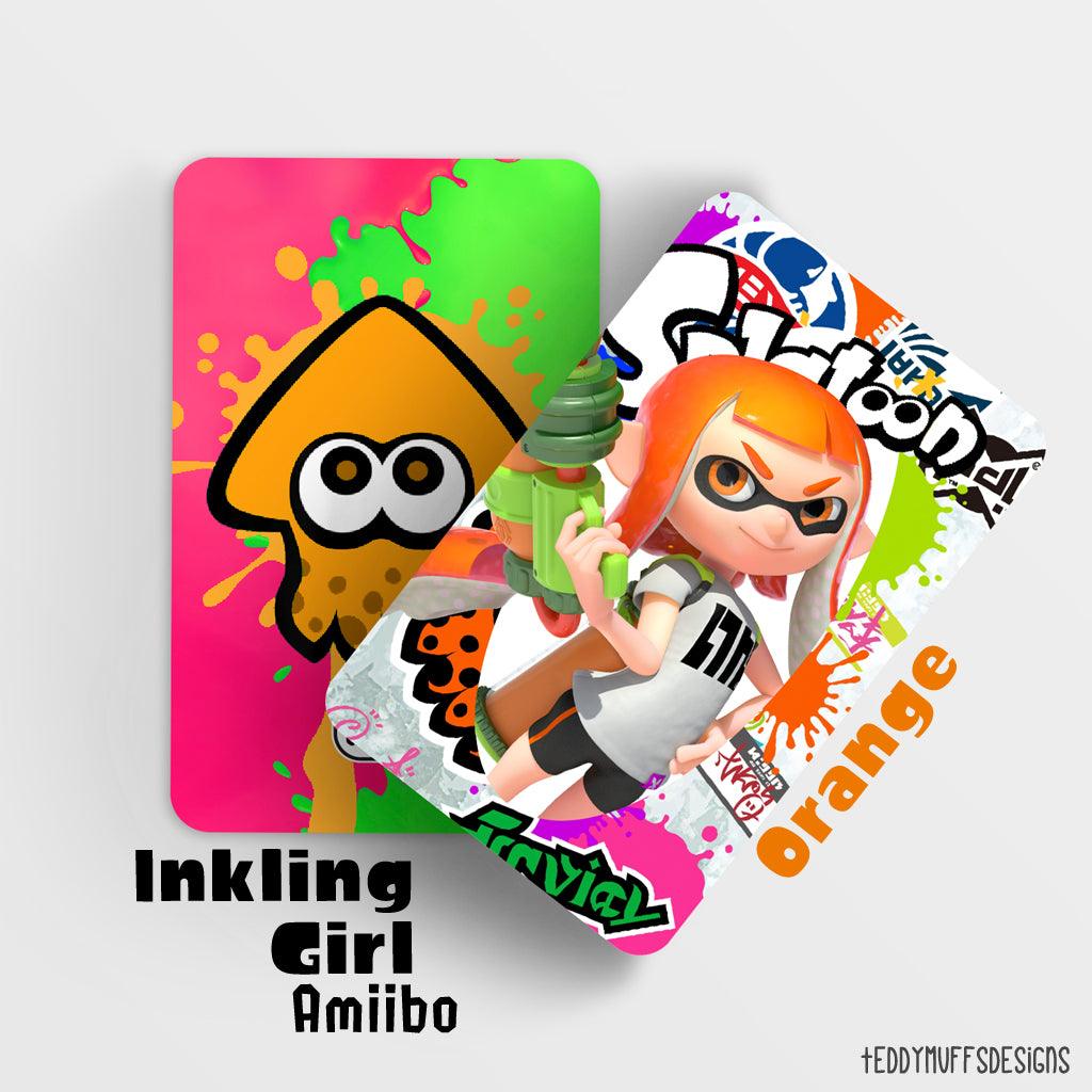 Inkling Girl (Orange) Amiibo - Teddymuffs Designs