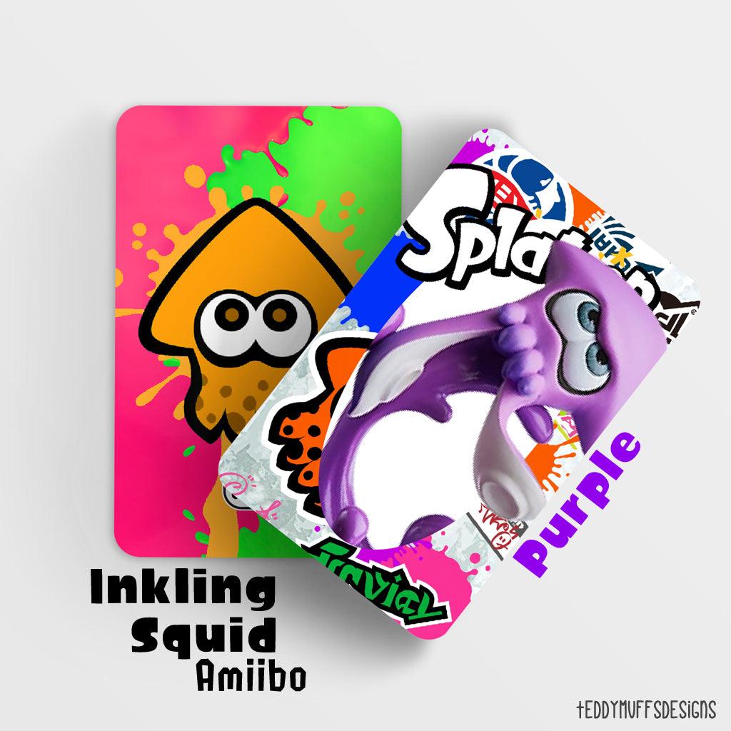 Inkling Squid (Purple) Amiibo - Teddymuffs Designs