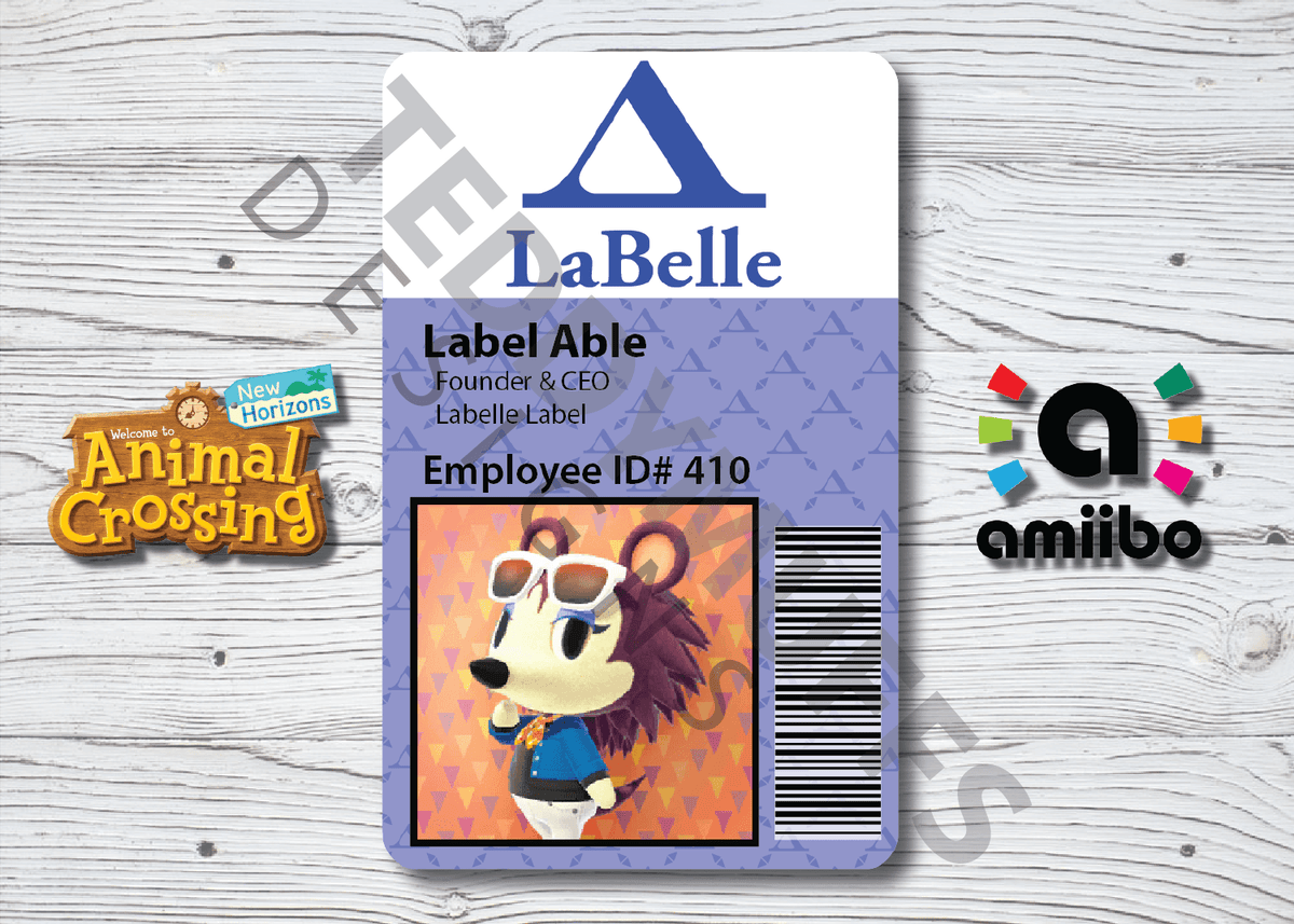 Label Amiibo Card - Teddymuffs Designs