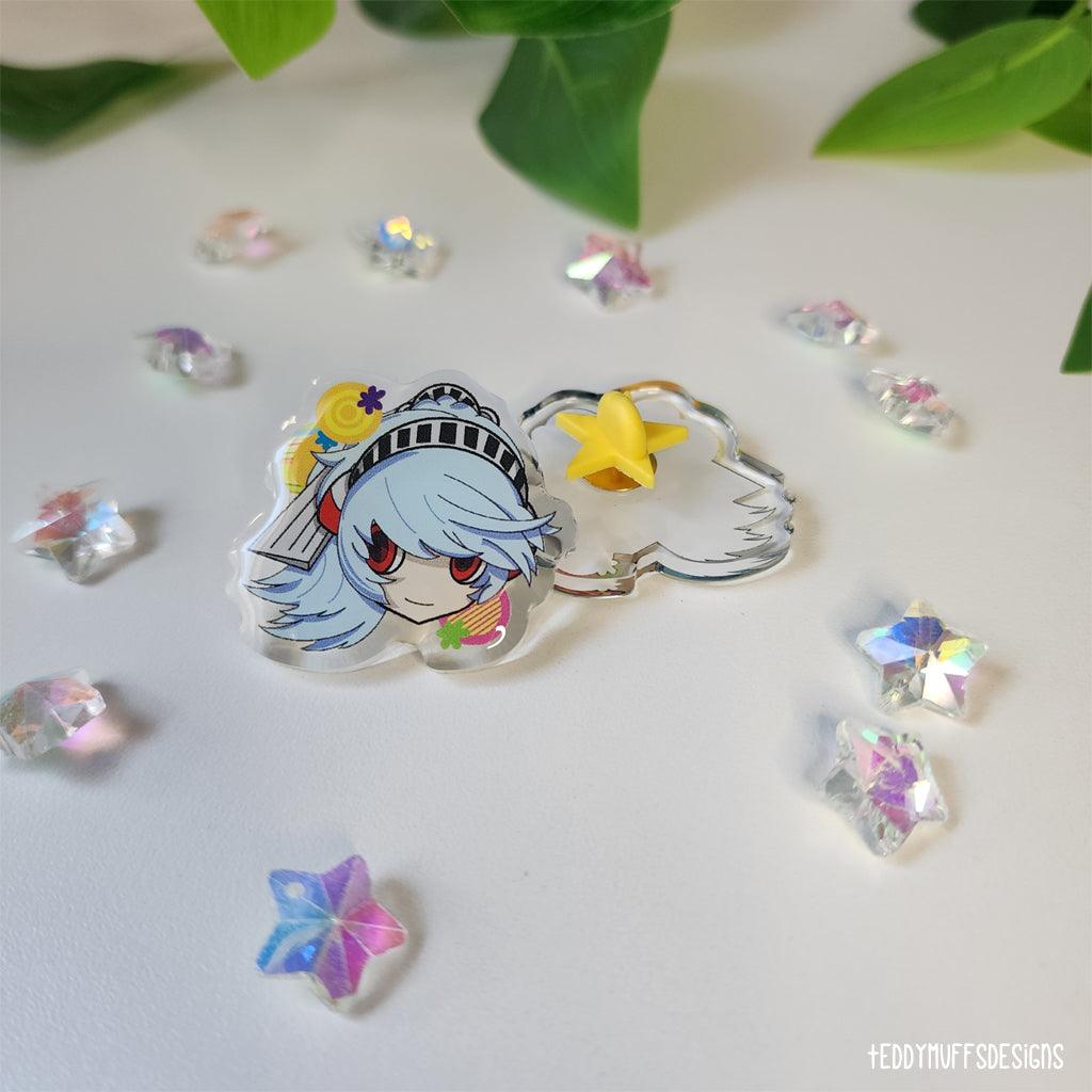 Labrys &quot;Persona 4&quot; Acrylic Pin - Teddymuffs Designs