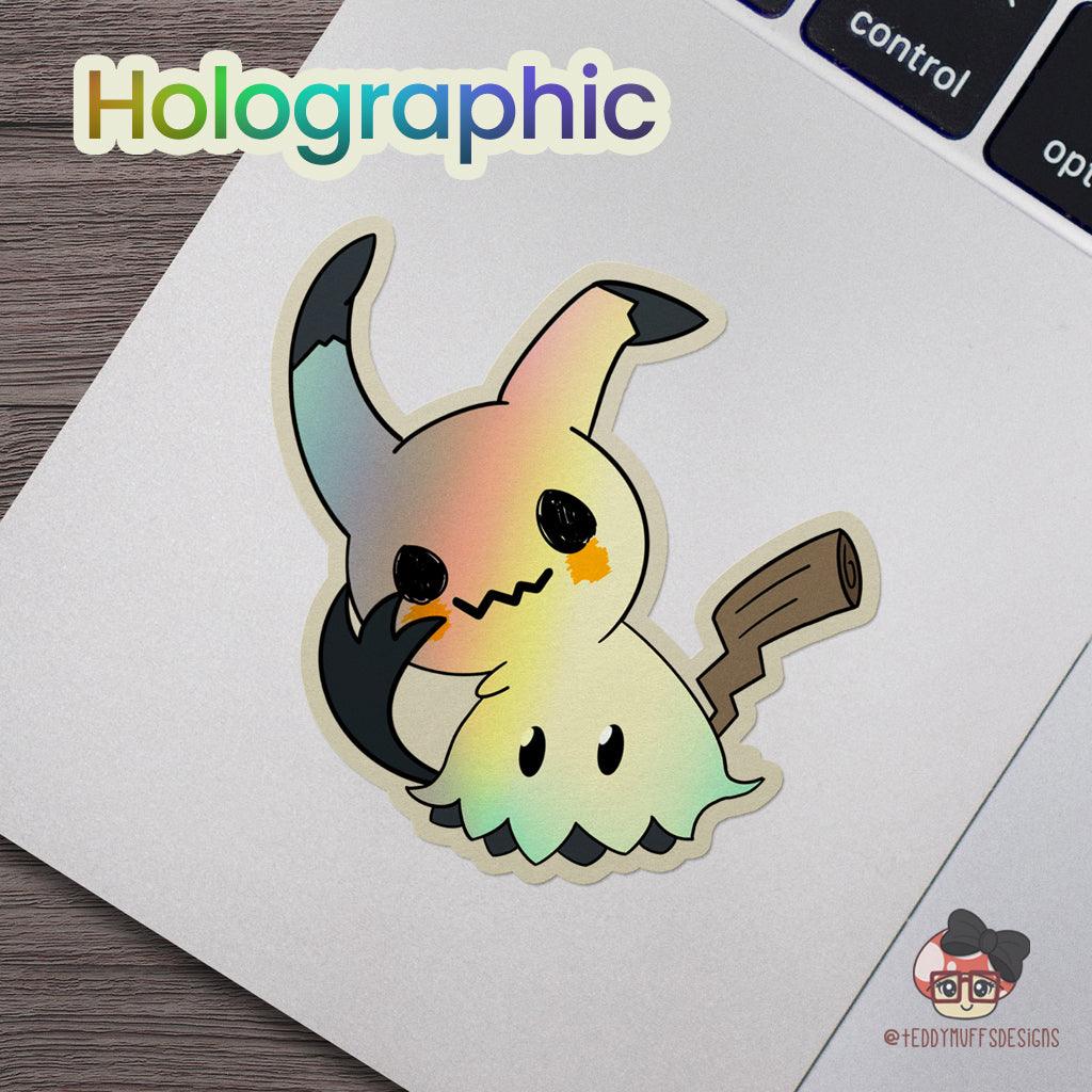Mimikyu "Holographic" Sticker - Teddymuffs Designs