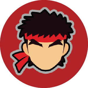 Ryu Amiibo Keychain - Teddymuffs Designs