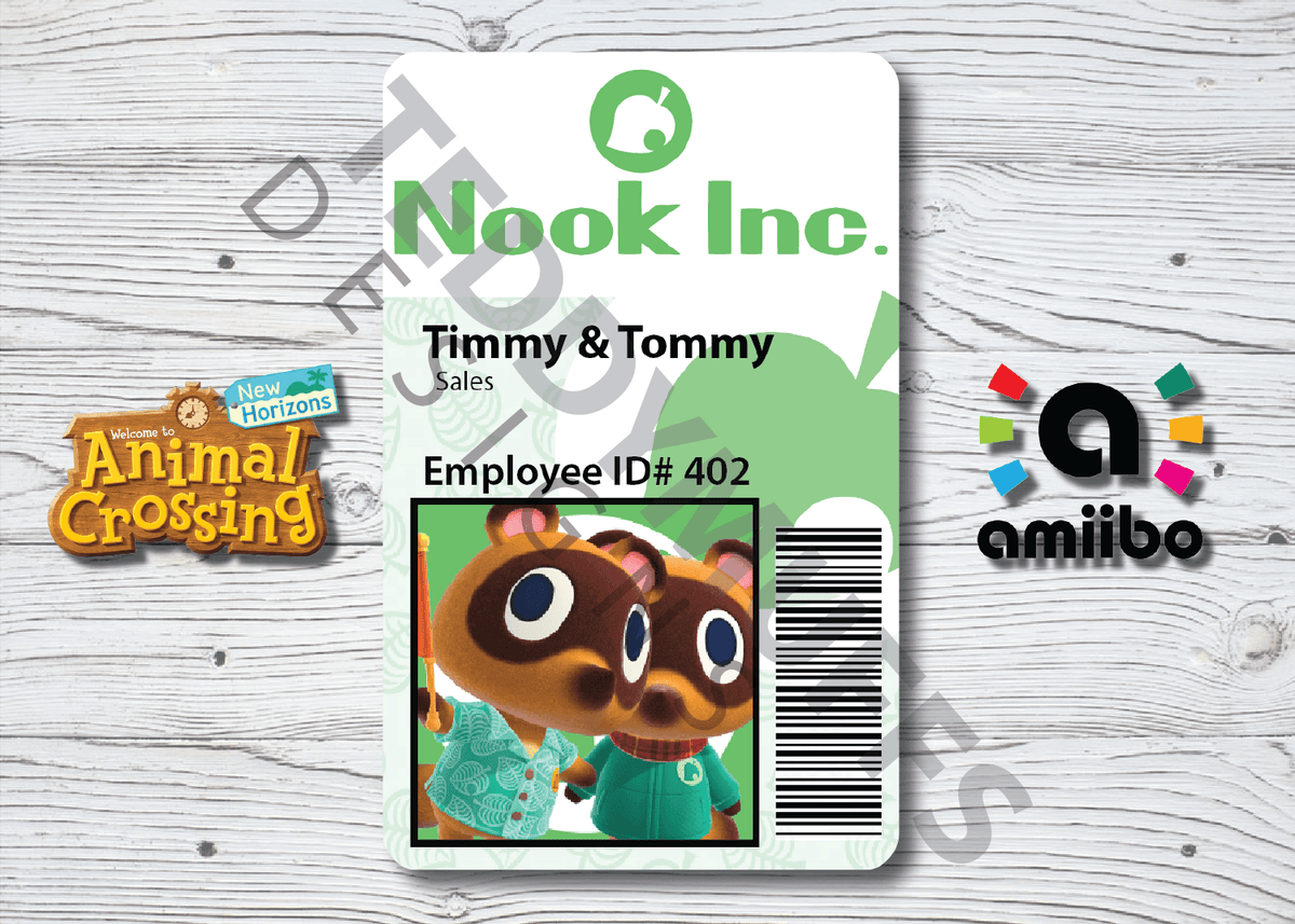 Timmy &amp; Tommy Amiibo Card - Teddymuffs Designs
